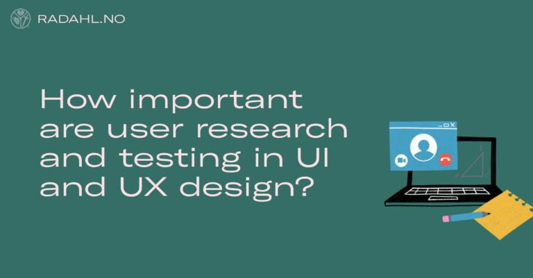 How important are user research and testing in UI and UX design?
